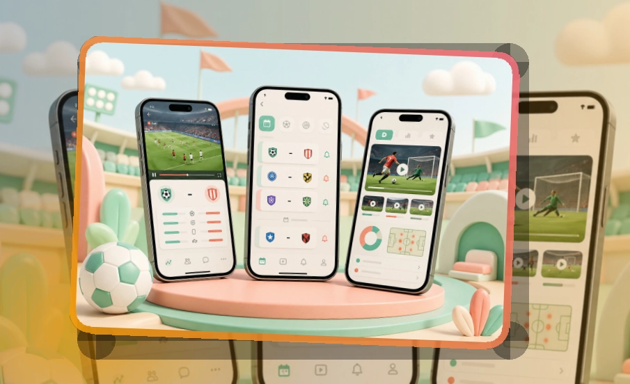 使用说明 · App下载入口 · 赛事信息跟进更连贯界面展示